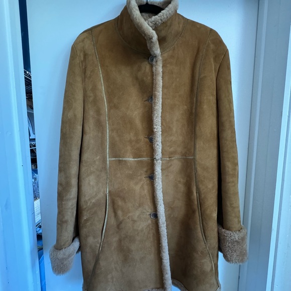 Searle Jackets & Blazers - Vintage wool suede shearling penny lane type coat